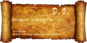 Dragon Viktória névjegykártya